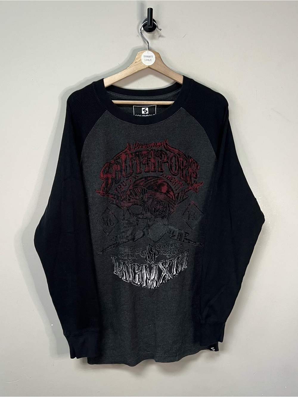 Y2K South Pole Waffle Long Sleeve